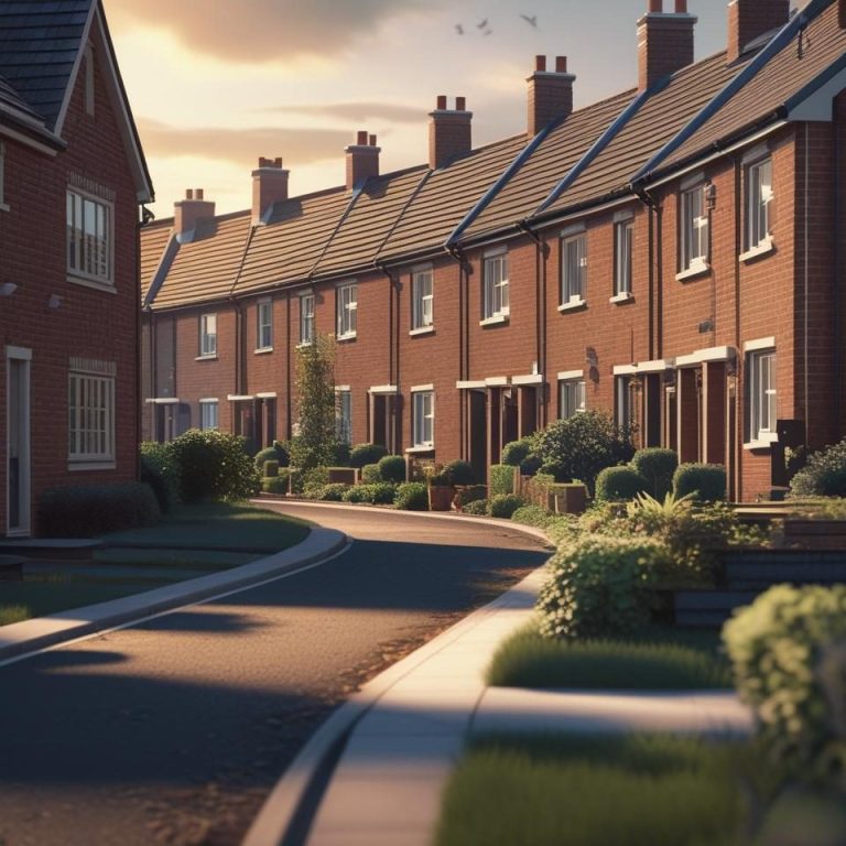 Huizen van een woningcorporatie